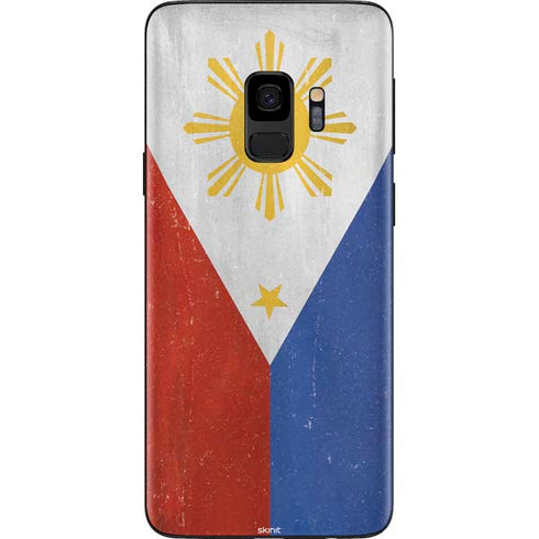 Philippines Flag Distressed Galaxy S9 Skin